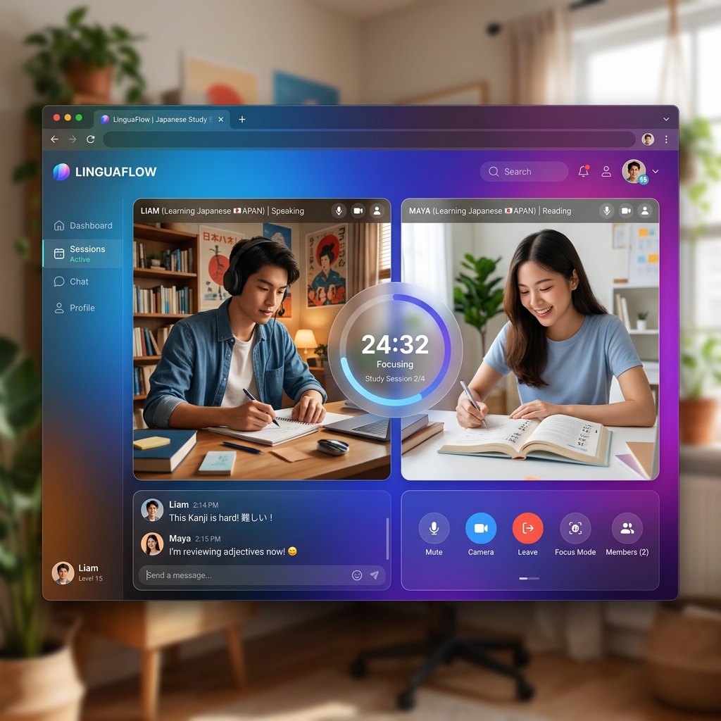 Introducing Focus Mode: The Ultimate Virtual Coworking Space for Language Learners