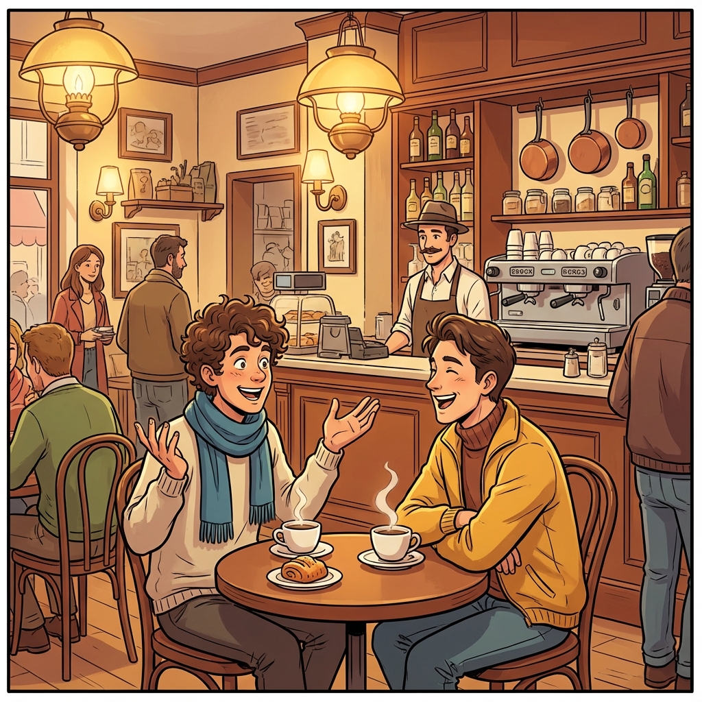 At the Cafe